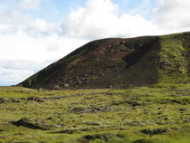 Norðurhlíð Gígahnjúks eftir frágang. (Ljósm. Herdís Friðriksdóttir)