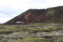 Norðurhlíð Gígahnjúks árið 2007, fyrir frágang. (Ljósm. Herdís Friðriksdóttir)