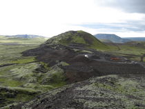 Suðurhlíð Gígahnjúks eftir frágang. (Ljósm. Herdís Friðriksdóttir)