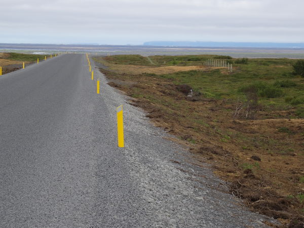 Uppgræðsla með svarðlagi við Lyngdalsheiðarveg. (Ljósm. Helga Aðalgeirsdóttir).